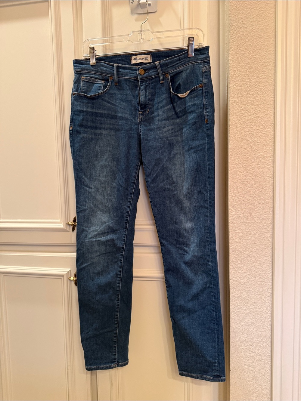 Madewell Straight-Leg Jeans in Dark Blue Wash